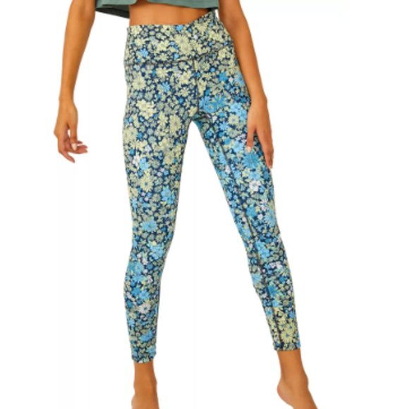 FP Movement by Free People Pants - NEW FP Movement $98 XS Lose Control Leggings Navy Floral Ditsy free people